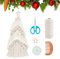 FREEBLOSS Weihnachtsbaum Makramee DIY Set, Makramee Quasten, Wandbehang, Weihnachtsbaum Hängeornamente, Wandbehang, Wandteppich Mit Stern, Makramee Set Für Anfänger