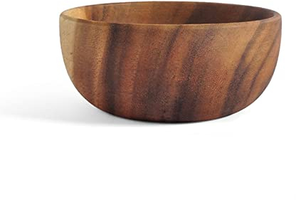 LXYDPZ Bols Bol en Bois Soupe Riz Saladier Récipient Alimentaire Grand Petit Bol Couverts. (Taille: XXL) (Une Couleur XXL)