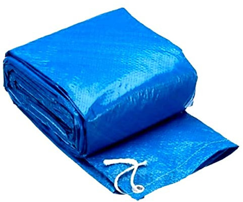 SEWOART Cubierta Piscina PE Antideslizante para Piscinas Hinchables y Estructurales Tapete Protector Azul Fácil Instalación y Almacenamiento