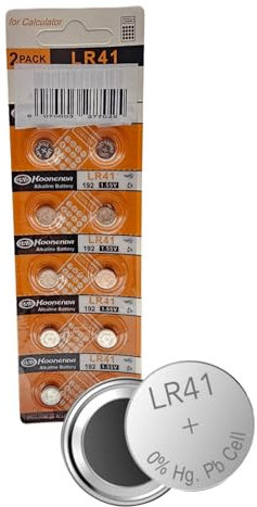 Koonenda LR41 Battery Pack of 10 – 1.5V AG3 Batteries for Watches, Toys, Calculators, Hearing Aids, Glucometer, Key Fobs and Small Electronics Provides Stable Voltage and Long Lifespan