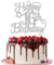 1 Stück Happy 16th Birthday Cake Topper Sechzehn 16 Fabelhaftes Prost auf 16 Jahre Tortendeko mit Glitzer Stern für 16. Geburtstag Jahrestag Party Torte Dekoration Silber