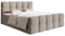 Selsey Bett Boxspringbett Doppelbett 180 x 200 cm Mit 2 Bettkasten Topper Matratzentopper Bonell Matratze Härtegrad H2 H3 Boucle Gewebe Reißfest Graubeige Cloudy