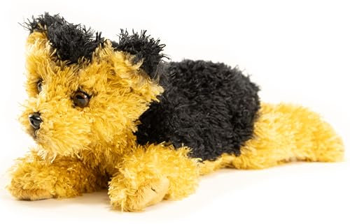 Uni-Toys - Yorkshire Terrier Plushie (ohne Leine) - 21 cm (Länge) - Plüsch-Hund - Plüschtier, Kuscheltier