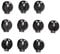 Reinscer 10pcs Black Round Button Battery Holder Case for CR2032 2016 2025