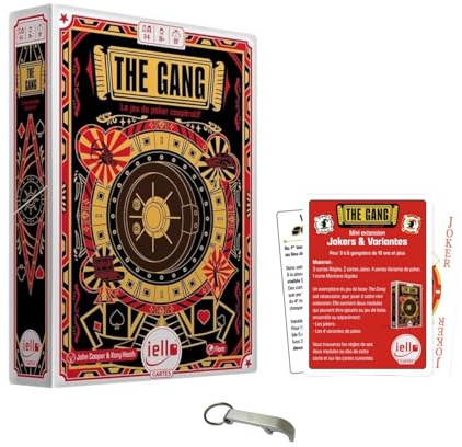 The Gang Version Française Jeu de Société Coopératif + Mini Extension Jokers et Variantes + 1 Décapsuleur Blumie - 3 à 6 Joueurs - À partir de 10 Ans