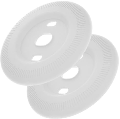 Baluue 2pcs Nest Thermostat Wall Plate Cover Kit Thermostat Trim Plates for Nest Installation White Protective Trim