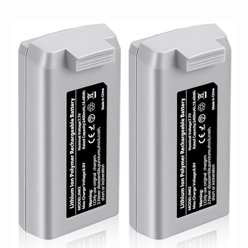 PoweLyt Mini 2 Series Intelligent Flight Battery 2 Packs 7.7V 2400mAh Upgraded Drone Batteries (31 Mins Max Flight Time) Fully Compatible with DJI Mini 4K/2/2 SE/SE Drone