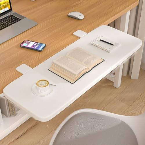 Ergonomische Schreibtisch Erweiterung - Tischverlängerungsplatte, 90° Klappbar, Kein Bohren Schreibtisch Verlängerung Tischverlängerung Tastaturauszug Tastaturablage Desk Extender (60x20cm,A)