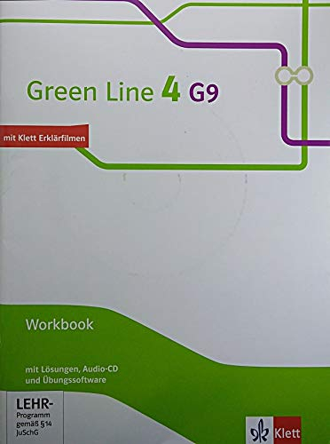 Green Line 4 G9 Ausgabe ab 2015 Workbook mit Lösungen, Audio-CD und Übungssoftware Klasse 8