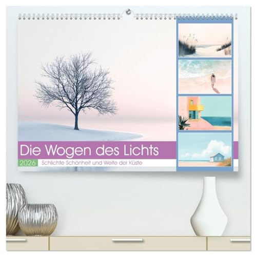 Die Wogen des Lichts (hochwertiger Premium Wandkalender 2026 DIN A2 quer), Kunstdruck in Hochglanz: Dieser Kalender lädt Sie ein, in die beruhigende ... reinsten Form ein. (CALVENDO Gesundheit)