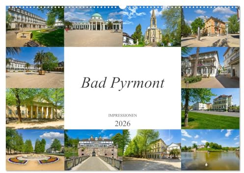Bad Pyrmont Impressionen (Wandkalender 2026 DIN A2 quer), CALVENDO Monatskalender: Traumhafte Bilder der Kurstadt Bad Pyrmont (CALVENDO Orte)
