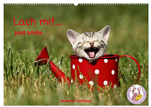 lach mit...just smile (Wandkalender 2026 DIN A2 quer), CALVENDO Monatskalender: lachende Tiere (CALVENDO Tiere)