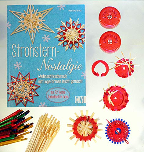 Bastelset Strohstern-Nostalgie, mit Anleitungsbuch