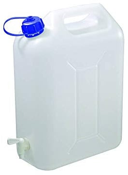 4x 10 Liter Wasserkanister Wassertank Wasserbehälter stabiler Kanister mit Hahn für Camping und Urlaub