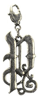 Alpenflüstern Anhänger Trachten-Buchstabe P fürs Charivari antik-Silber-Farben AAH129