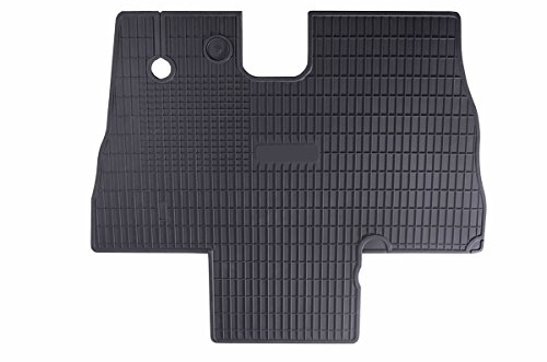 Mossa - Gummifußmatten Auto kompatibel mit FIAT Ducato Van (2004-2006) schwarz Gummimatten Gummi Fußmatten