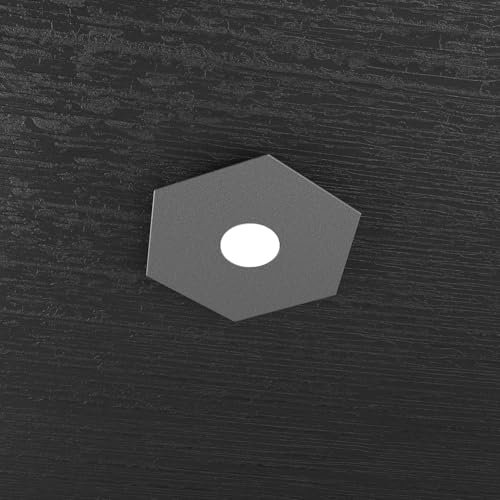 Deckenleuchte Hexagon Top Light Metall Anthrazit Modernes Design GX53 LED hexagonal