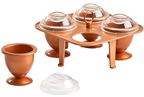 Copper Chef Eierkocher (X-Large), kupferfarben, kein Schälen, weiche, harte und pochierte Eier ohne Schale.