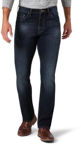 Wrangler Authentics Herren Men's Slim Straight Jeans, Raven, 42W / 32L