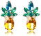 Carry stone Gelbe Ananas Ohrstecker Ohrringe Frauen mädchen kristall Strass schmuck 4,0 * 1,0 cm langlebig und praktisch