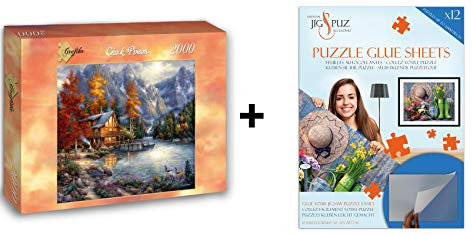 Grafika Puzzle 2000 Teile – Chuck Pinson – Space for Reflection + Kleber