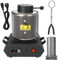 Four de Fusion électrique 1KG 2KG Machine de Four de Fusion Numérique Automatique avec Creuset en Graphitepour Fondre la Ferraille Silver Gold Etain Aluminium Four de Coulée de Raffinage(2KG-220V)