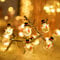 Luci Natalizie a Forma di Babbo Natale, Surwin arcobaleno Decorazione Catena Luminosa a Batteria Stringa Luci per Albero di Natale, Giardino, Feste (pupazzo di neve,2M/20LED)