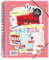 Starplast Dossier Pochettes spiralées flexibles - 100 pochettes transparentes, A4, fermeture élastique, couverture en polypropylène, personnalisable, utilisation scolaire et de bureau - rose pastel