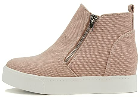Soda Taylor Nubuk Hight Top Slip On Fashion Sneakers für Damen, Malve Leinwand, 42 EU