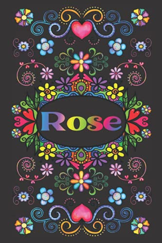 CADEAU PERSONNALISÉ AU NOM DE ROSE: Magnifique Journal Ligné Pour Rose