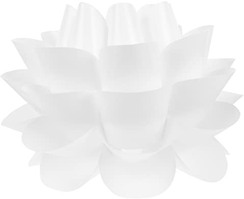 YARNOW Lotus-lampenschirm Lotusblütenlampe - Geformter Lampenschirm Glocke Hängelampenschirm Clip Am Lampenschirm Lotus-lampe Deckt Den Tisch Ab Stehlampenschirm Pp Puzzle Suite Weiß