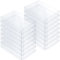 Youyole 100 Stück transparente Geschenkboxen aus Kunststoff, transparente Kristall-Foto-Grußkarten-Aufbewahrungsbox, transparente Faltschachteln für A2-Papierumschläge, Briefverpackungen, 11,4 x 2,5 x