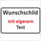 INDIGOS UG - Schilder selbst gestalten - Schild personalisiert aus Aluverbundplatte - 5 Größen mit Wunschtext oder Namen - für Garage, Parkplatz, Schule, Firma, Hotel, Carport