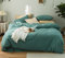 Michorinee Housse de Couette 220 x 240 cm Bleu Canard - Parure de Lit Adulte 2 Personnes avec Fermeture Éclair Sets de Housse Couette en Microfibre avec 2 Taie d'oreiller 65x65 cm