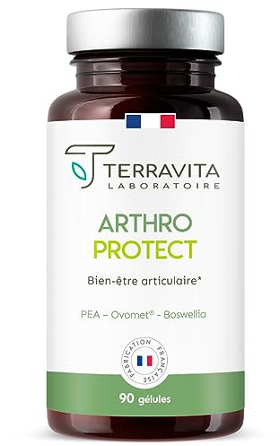Collagène Végétarien | OVOMET® + PEA + Boswellia | Soulage les Articulations Rapidement et Efficacement | Peau, Cheveux et Ongles Renforcés | 90 Gélules Végétales | Made in France | Terravita