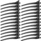 Becchi di Cicogna in Metallo Nero 24 pezzi, Mollette per Capelli, Mollette a Becchi D'ocaadatte allo Styling dei Capelli (3,5 pollici)