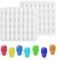 Nifocc Lot de 40 mini moules en silicone en forme de tête de mort en forme de tête de mort en résine époxy pour bricolage, bijoux, porte-clés, boucles d'oreilles, breloques