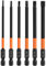 Saipor 6 Stück 100mm Magnetischen Sechskantkopf-Bohrer-Bit-Set 1/4 Zoll Sechskantschaft Bit-Set S2 Stahl Hex Schraubendreher Bits Set Hexagon Head Schraubendreher Bit Set (H2/H2.5/H3/H4/H5/H6)