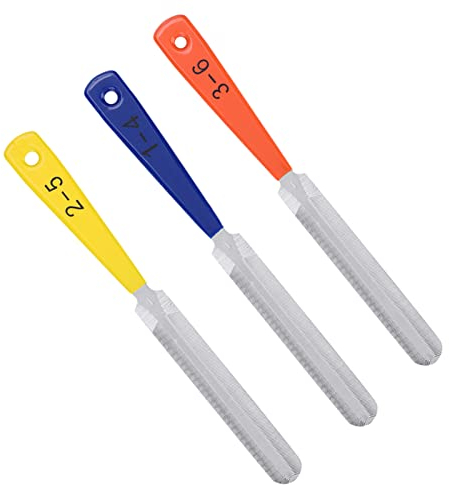 Gitarren-Sattelfeilen 10 46 Gitarren-Reparatur-Werkzeug-Set, 3-teiliges Gitarren-Sattelfeilen-Nagelzieher-Reparaturwerkzeug Bass-Mandoline-Banjo-Ukulele