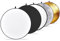 5 in 1 Fotografie Reflektor Set, 30cm Faltreflektor Scheibenreflektor, Reflektor Translucent, Silber, Gold, Weiß und Schwarz für Fotografie und Außenbeleuchtung, Fotoshootings, Hochzeits