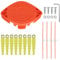 Yweller 18 tagliaerba A6481 A6485 a doppia lama adatta per Black+Decker ST1823, STC1820, STC1815, STC1820PC, STC184, GL280, GL301 con alimentatore automatico, con filo di ricarica extra forte