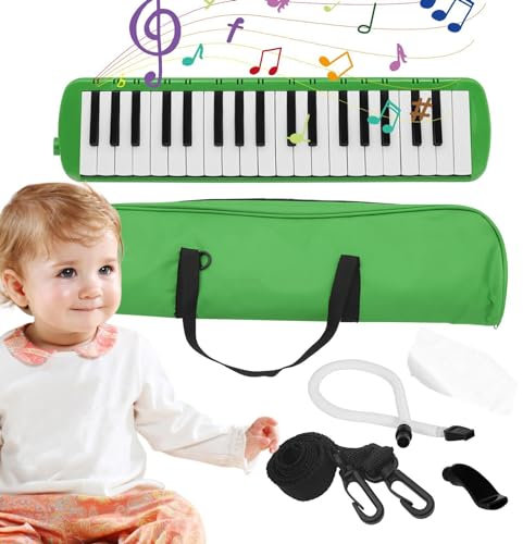Melodica Kit 37 Tasten, Melodica Musikinstrument 37 Tasten | Air Piano Keyboard Musikinstrument - Tragbare Mundharmonika für Musikinstrumente mit lustigem Schlag