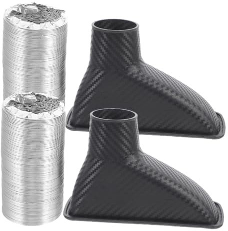 SOLUSTRE 2 Stück Auto Lufteinlass Schlauch Kit Flexibles Luftansaugrohr Aus Abs Kompatibel Mit Vielen Automodellen Verbessert Motorleistung Und Kraftstoffeffizienz Installieren