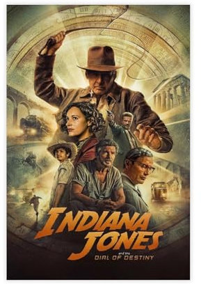biegzc Indiana Jones und das Zifferblatt des Schicksals (2023), Kult-Abenteuer, Filmkunst, Poster, Leinwand, Poster, Schlafzimmer, Dekoration, Landschaft, Büro, Raumdekoration, Geschenk, 30 x 45 cm