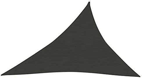 Voile d'ombrage en polyéthylène haute densité pour pelouse et jardin, vie extérieure, parasols et parasols, 160 g/m², anthracite, 3 x 4 x 5 m