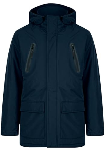 Tokyo Laundry Men's Damani Padded Hooded Parka Coat with Zip Pockets