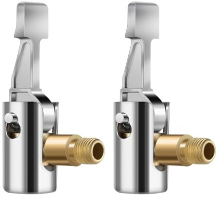 2 Stück Autoventil Adapter,Luftpumpe Adapter,Autoventil Hebelstecker,Luftpumpen Clip Reifen Air Chucks,Reifen Ventil Luftpumpe Clip,FüR ReifenfüLlanschluss Hochwertiger Clip Für Auto Luftreifen