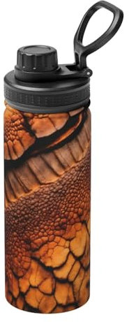 Bouilloire isotherme de sport, motif dinosaure, bouteille d'eau isotherme en acier inoxydable, chaude et froide