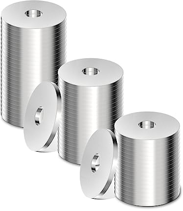 DKBT Rondelles Metal 60 Pièces M4 Rondelle Inox M4 X 12mm Rondelle Plate en 304 Acier Inoxydable pour L'étanchéité des Vis et écrous