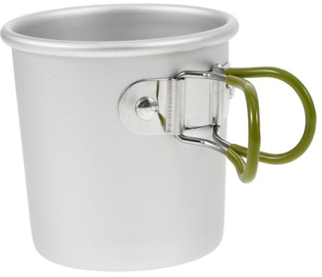 BESTonZON Tasse Aluminium Portable pour Camping Mug et Aux pour Café Thé et Boissons Accessoire Pratique pour Pique et Randonnée
